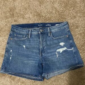 Old Navy Distressed Blue Jean Shorts